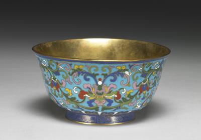 图片[2]-Copper-body cloisonne bowl with lotus decoration, Qing dynasty (1644-1911)-China Archive